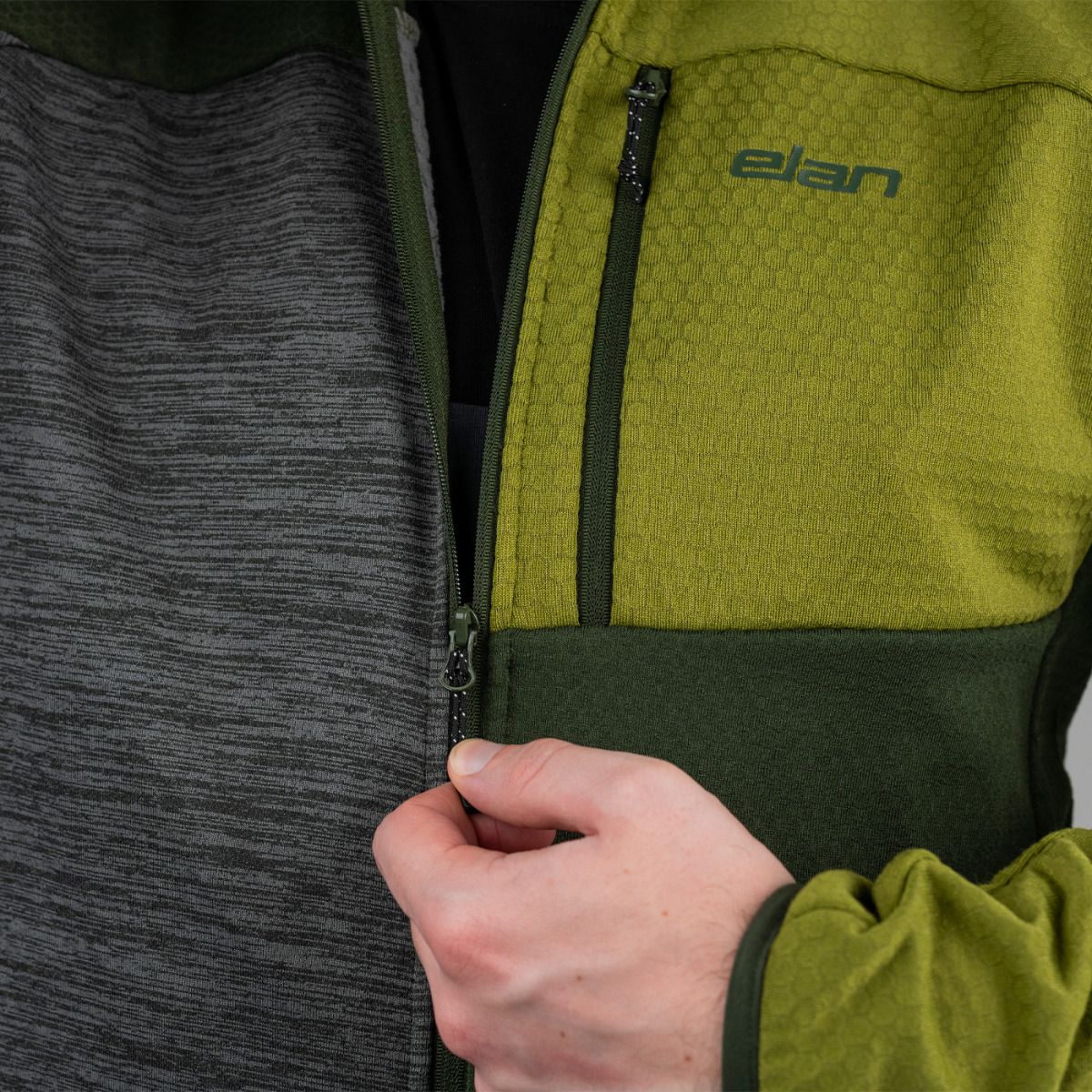 ELAN FLEECE JACKET DARK GREEN
