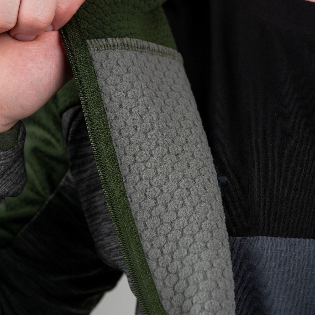 ELAN FLEECE JACKET DARK GREEN