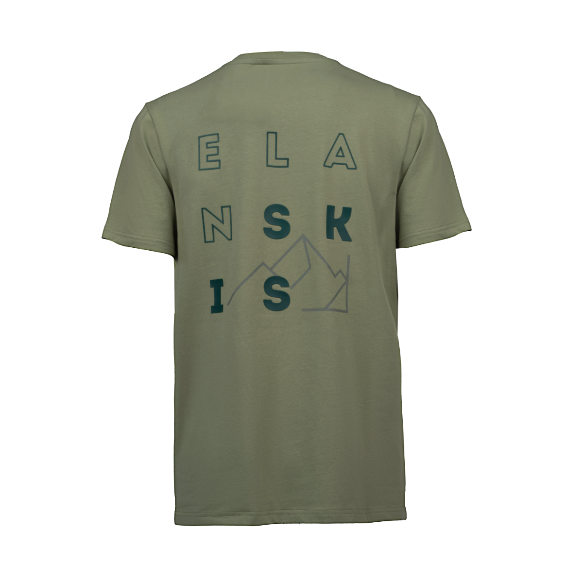 ELAN T-SHIRT MOUNTAINS LIGHT GREEN